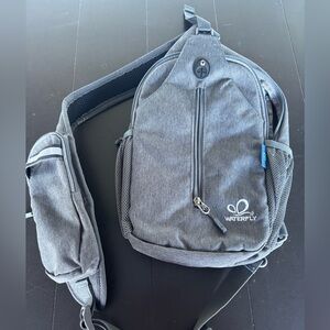 Waterfly Gray Crossbody Bag for Women